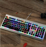 Tarantula defender game mechanical keyboard glare RGB backlight macro programming computer wired 104 key green axis black axis