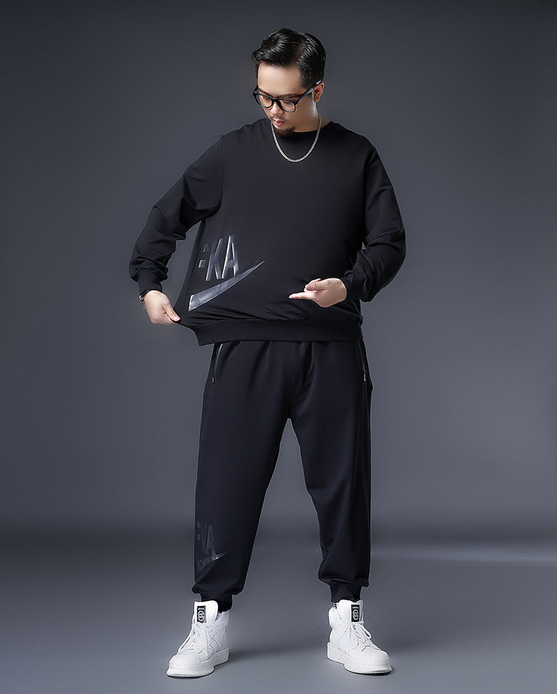Men's Fashion And Comfort Plus Fat Size Casual Suit