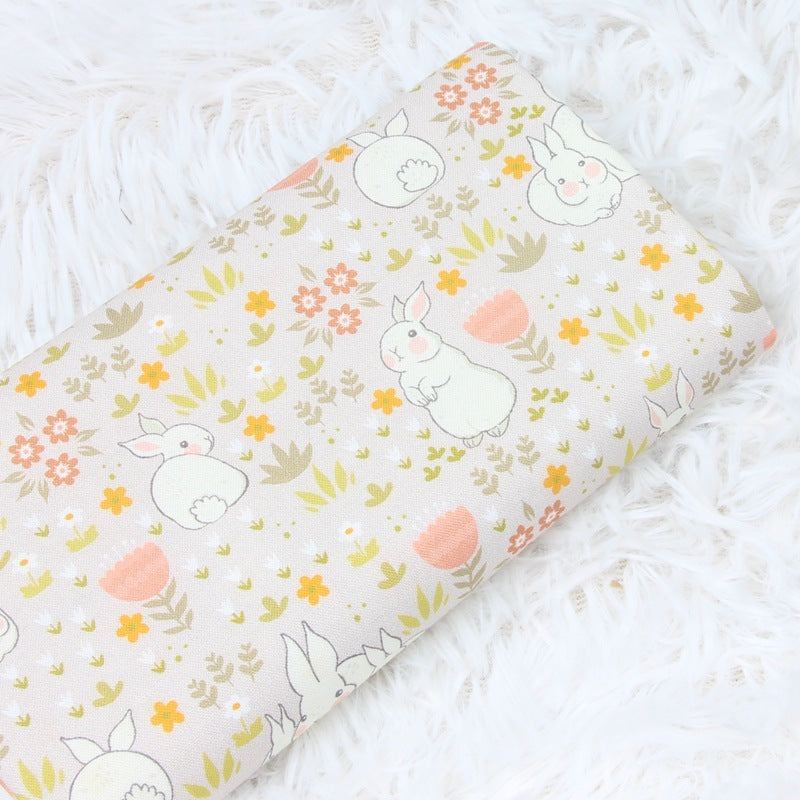 Nordic Style Small Animal Print Handmade DIY Clothing Dress Fabric Pure Cotton