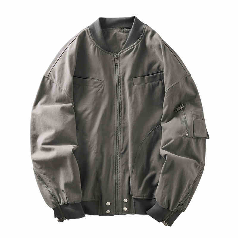 American Retro Baseball Uniform High Street Pu Nice Jacket