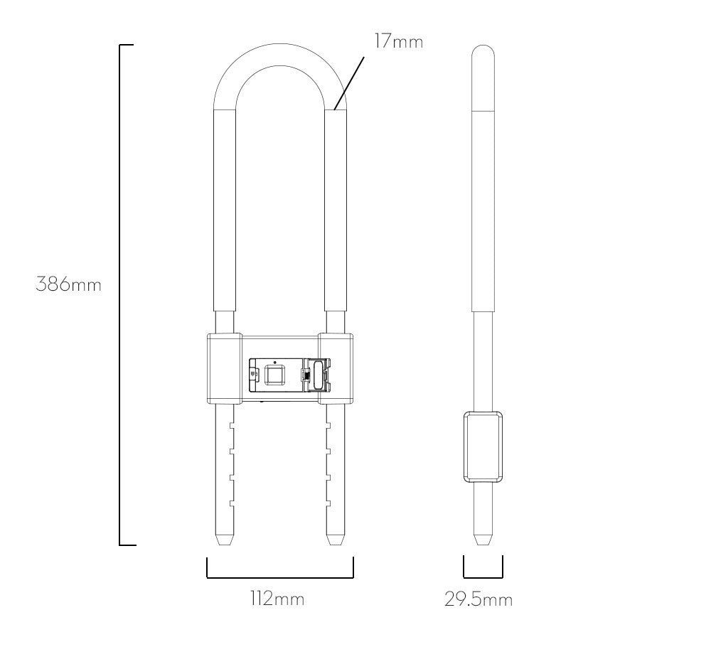 New fingerprint lock smart fingerprint U-shaped lock