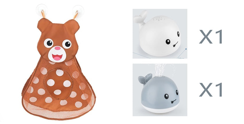 New Baby ҳаммом ванна барқ ​​Induction Whale Spray Toy хурд