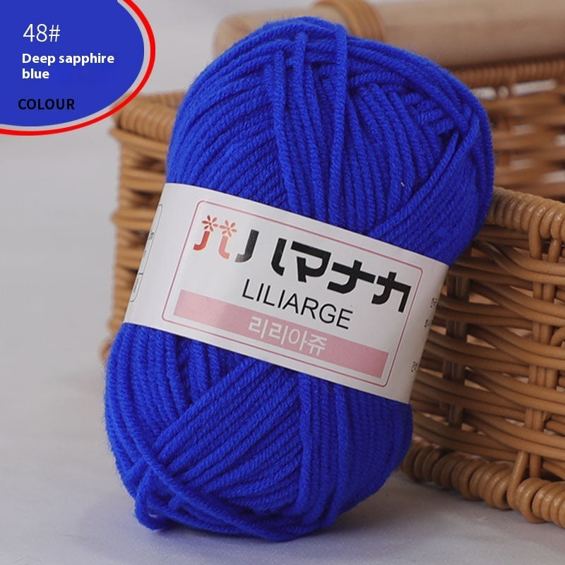 4-Strand Milk Cotton Thread Doll Crochet Knitting Wire Balls