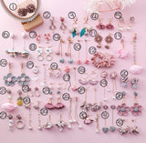 Fashion Korean Japanese Girl Simple Lovely Earrings Flower Fabric Swings Fashion Earrings For Women Jewelry Accessories