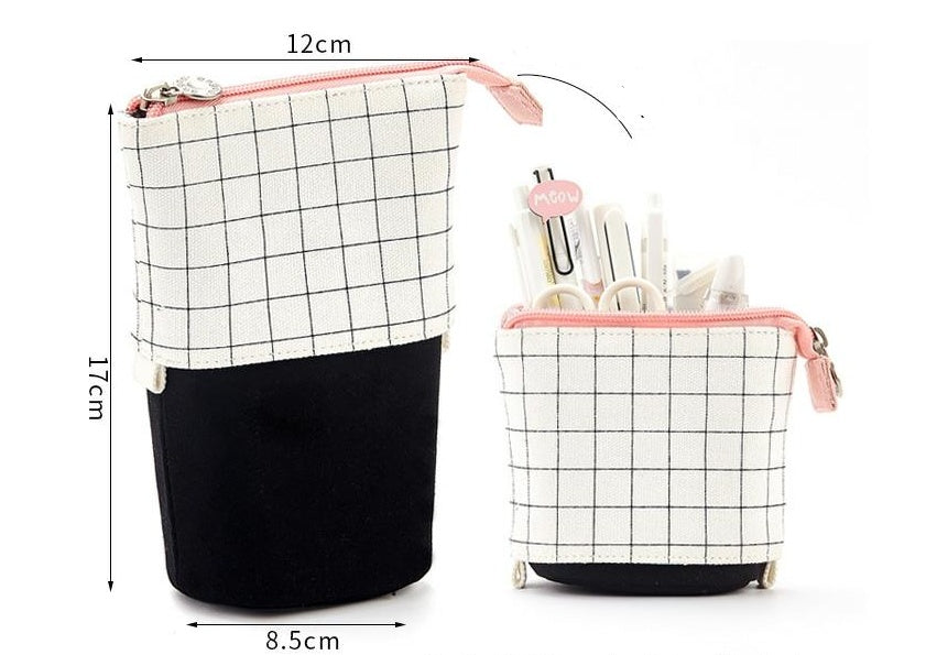 canvas stationery pencil case