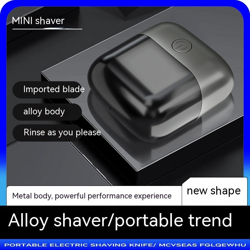 Mini Shaver Double-headed Portable USB Charging Waterproof Men's Household