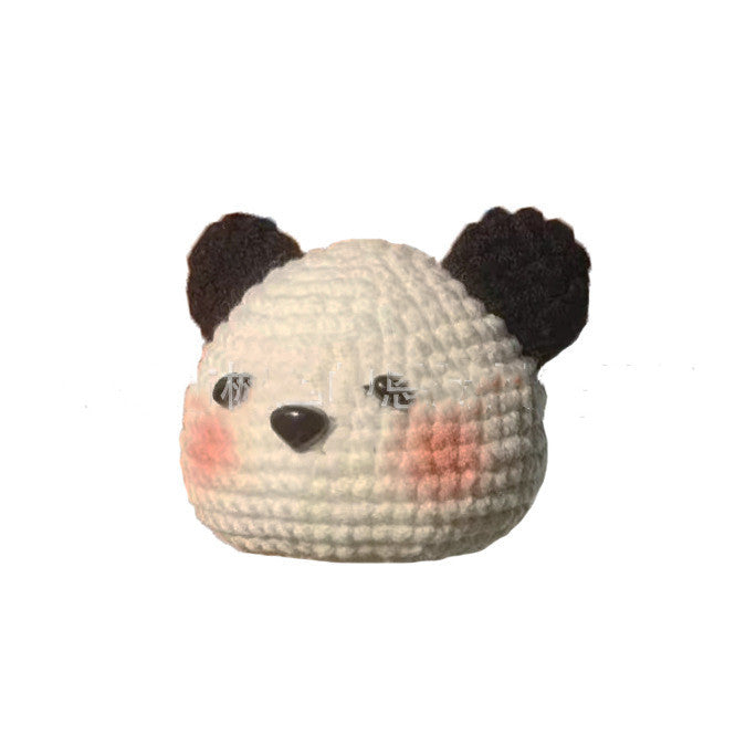 Red Embroidery New Product Handmade Crochet Knitting Doll DIY Beginner Learning Crochet Woolen Material Bag
