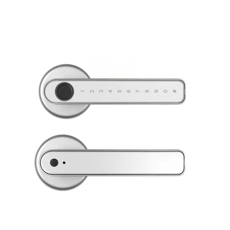 Graffiti Smart Spherical Door Handle Lock Wooden Door Fingerprint Password Lock
