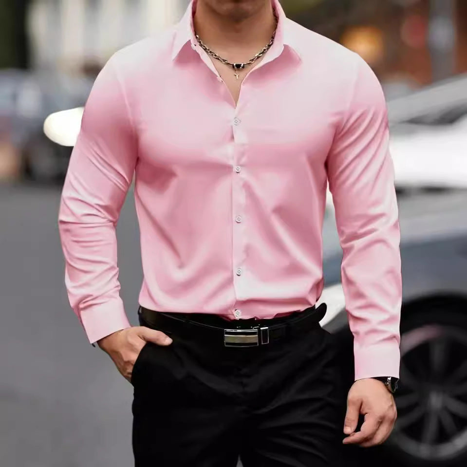 Business Lapel ҷомаи ранги сахти остин Long Casual