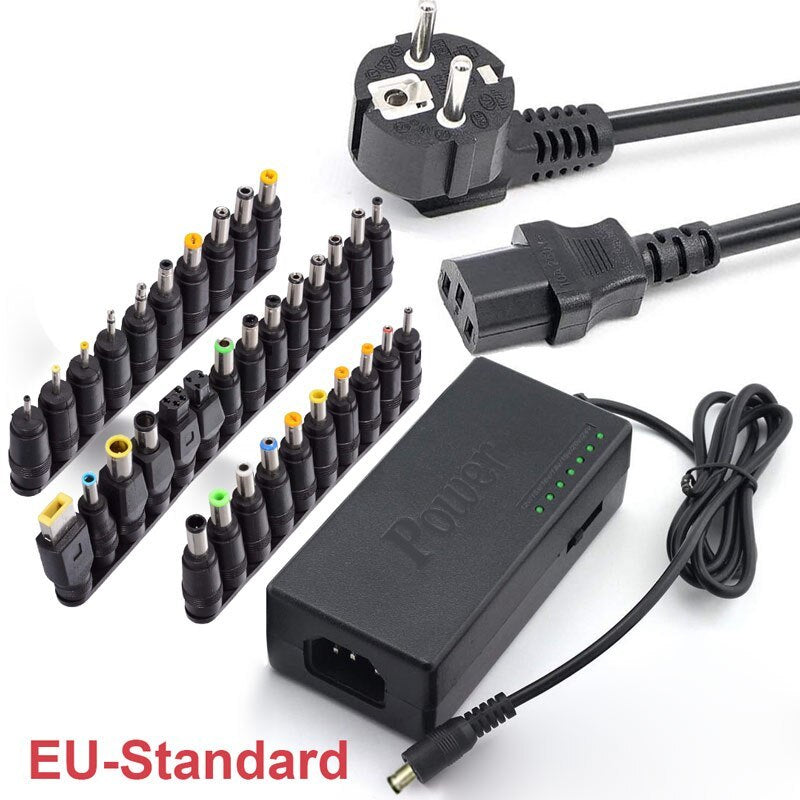 96w 12V24V адаптери универсалии танзимшавандаи барқ