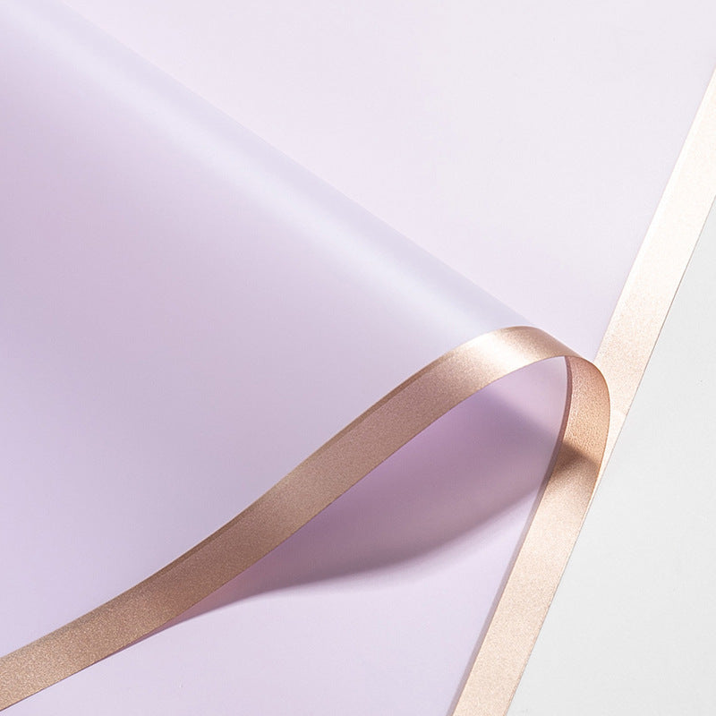Florist Flower Wrapping Paper Gold Edge Jelly