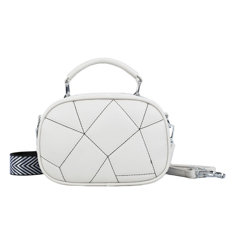 Fashion Three-layer Retro Trendy Patchwork Small Bag