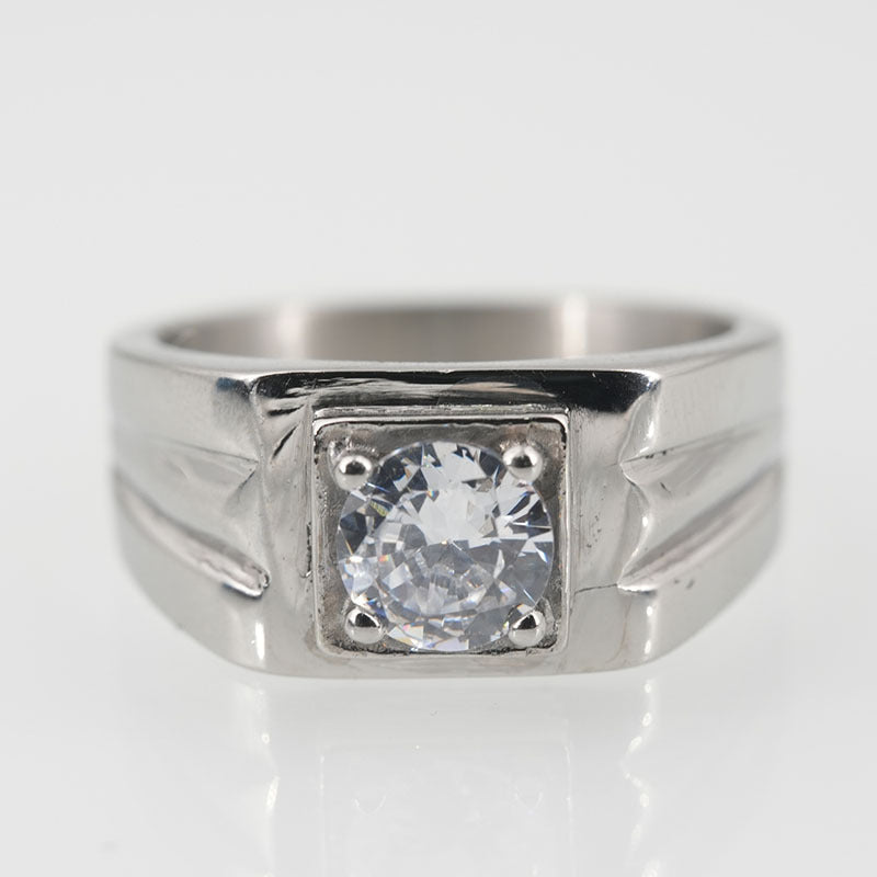 European And American Couple Inner Ring Brushed Ring