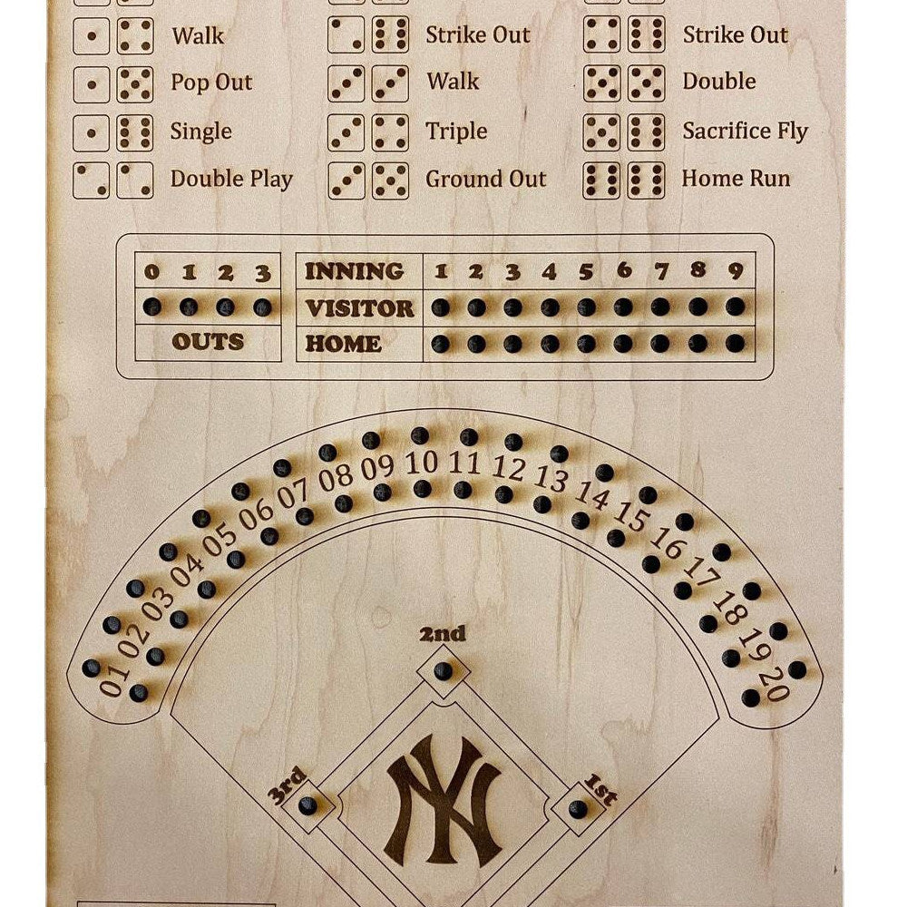 New Baseball Dice Board Game Interactive Double Battle Table Game Funny Sports Toy For Adults Kids Party Props