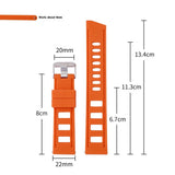 Series Silicone Strap Watch Accessories 2022mm