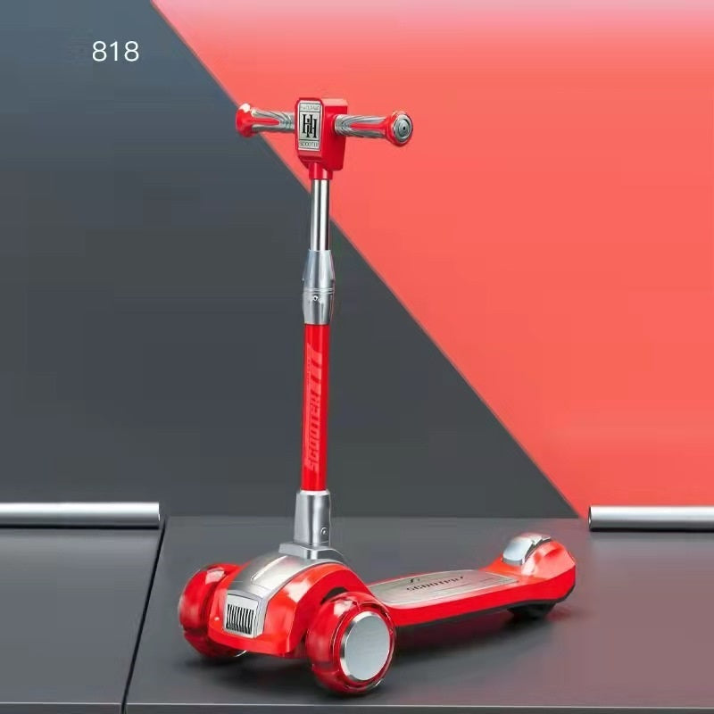 Folding Children's Scooter With Music And Light