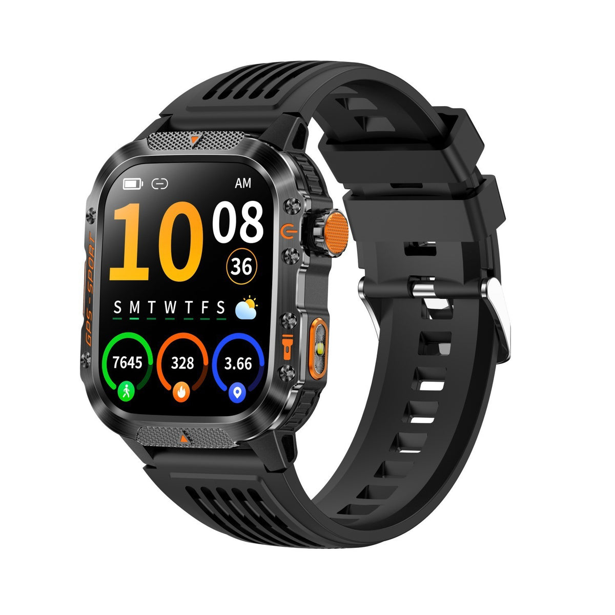 GPS BeiDou Positioning Bluetooth Calling Heart Rate Outdoor Three-proof Sports Watch