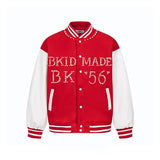 Куртка бейсбольной формы с бисером от американского модного бренда