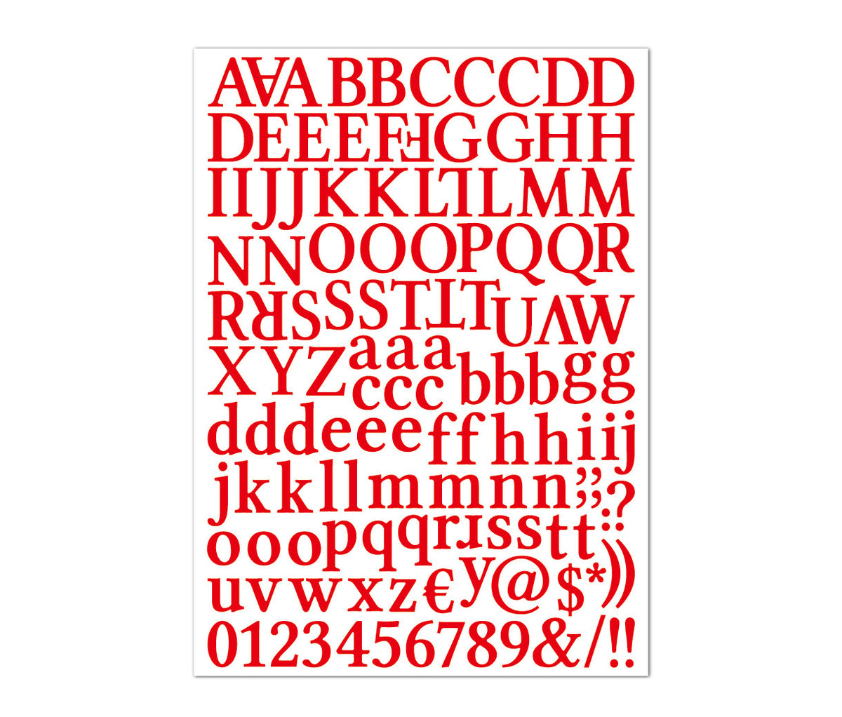 Serif Alphabet Stickers Gift Decoration Stationery