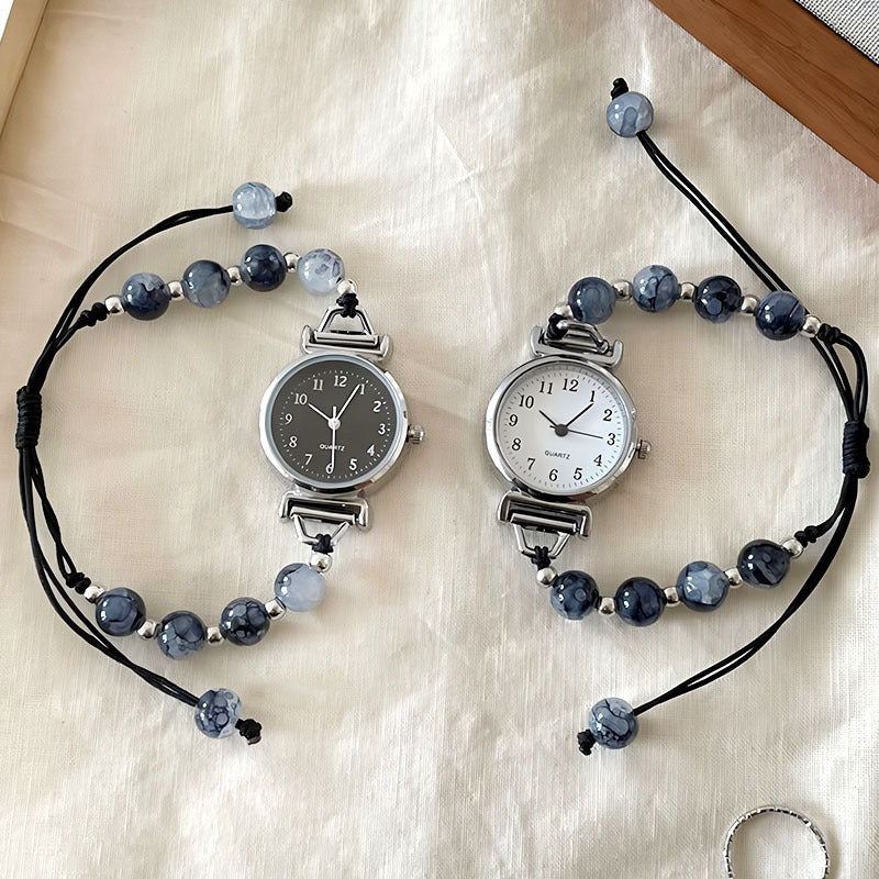Women's Fashionable All-match Camellia Beaded Watch