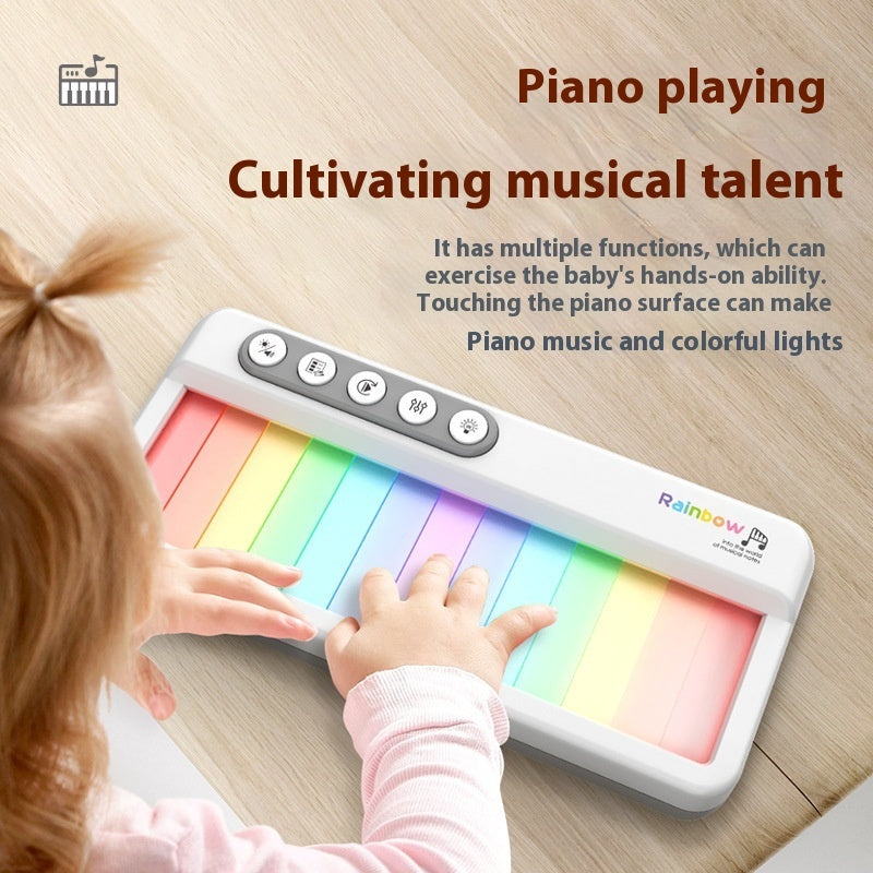 Rainbow Light Touch Screen Children's Electronic Keyboard Toy