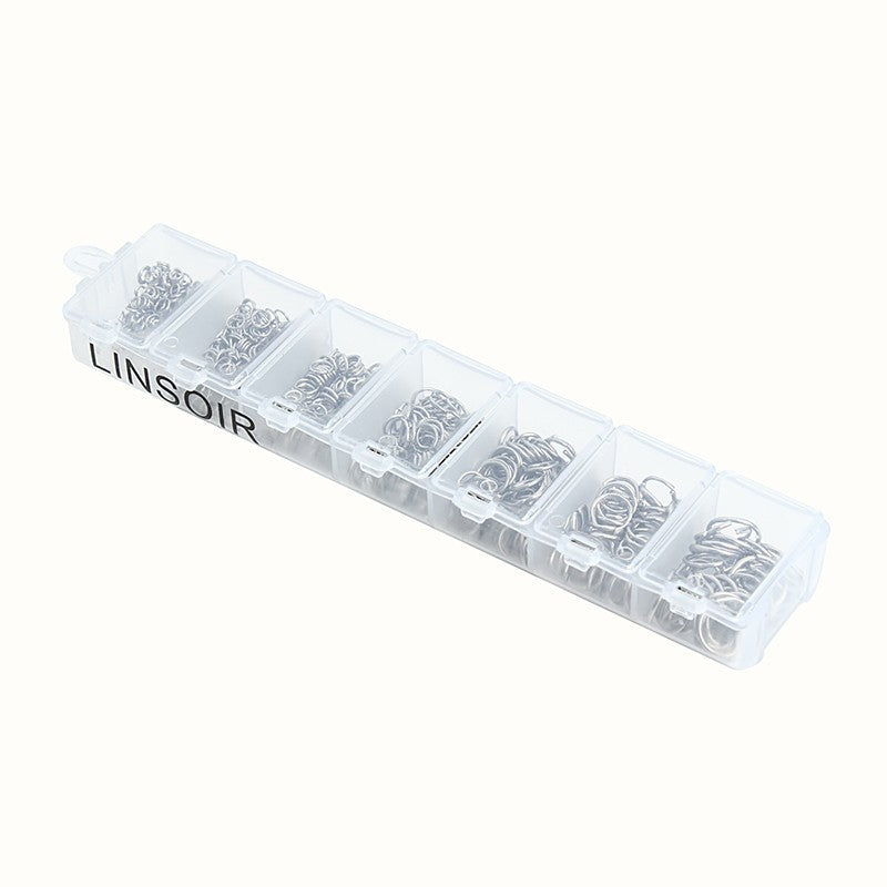 1Box Mixed Stainless Steel Rings 3mm 4mm 5mm 6mm 7mm 8mm 10mm Split Rings Connectors For Jewelry Findings Making F3702