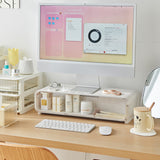 Computer Monitor Elevated Rack Multi-functional Storage Rack