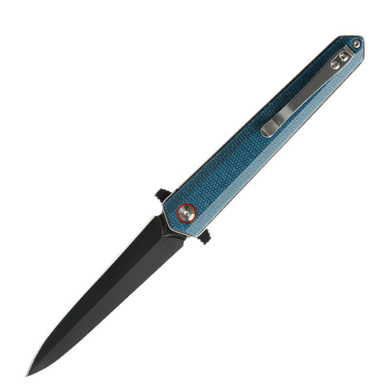 Outdoor Multifunctional Portable Folding Knife Hardware Tools Climbing Camping Survival Linen Handle