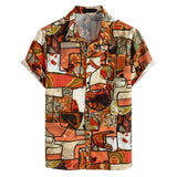 Мужская гавайская рубашка из полиэстера с 3D-печатью