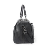 Embossed Braided Tote Shoulder Crossbody Travel Bag