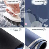 Kitchen Set Absorbent Floor Mat Diatom Mud Wear-resistant Foot Pad Cartoon Non-slip Oil-absorbing Mat Stain-resistant Carpet Anti-Oil, Anti-Slip, Dirty, Easy To Take Care Of Carpet