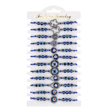 Gem Vintage Geometric Sapphire Blue Beaded Beading Bracelet