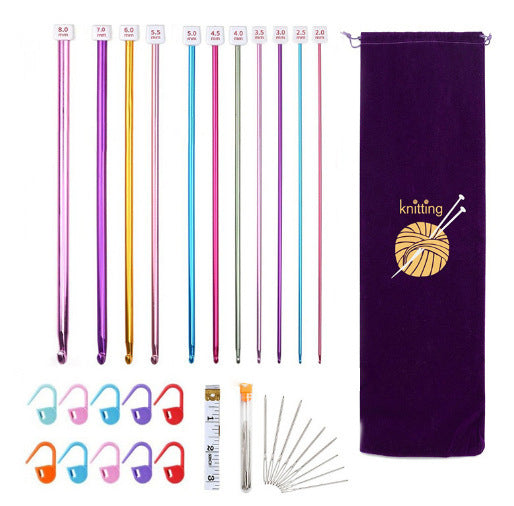 Metal Alumina Knitting Sweater Crochet Set