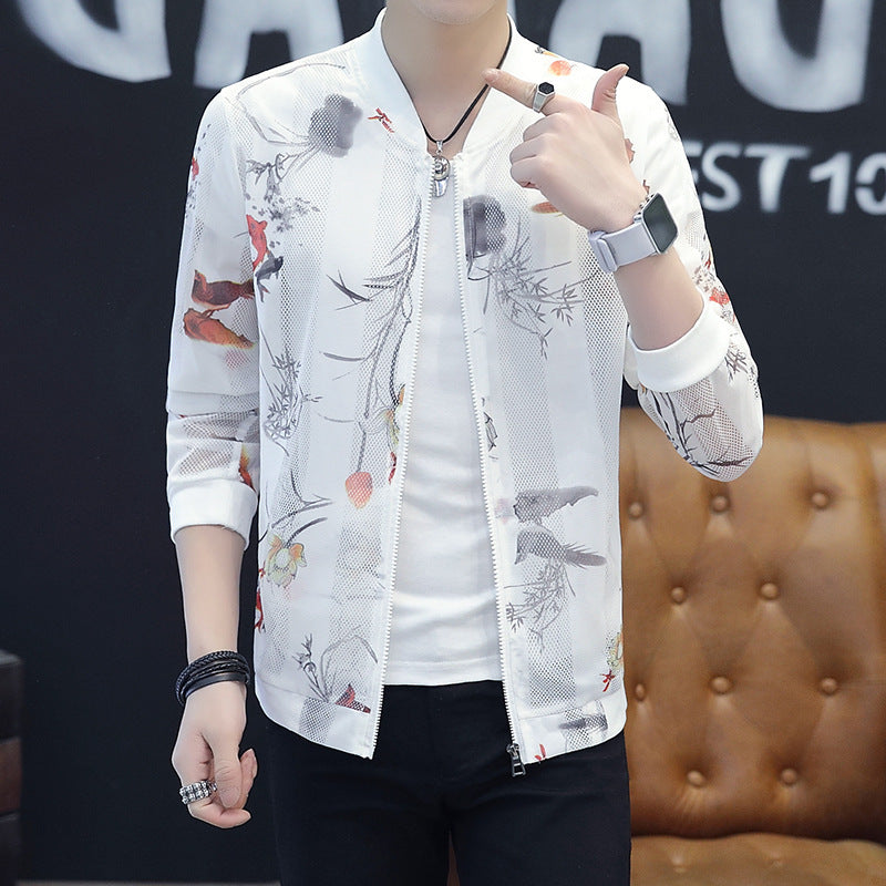 Outerwear Youth fashion jacket with a hood and a stand-up collar