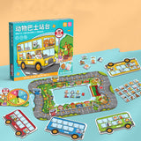 Animal Bus Platform Table Games For Children
