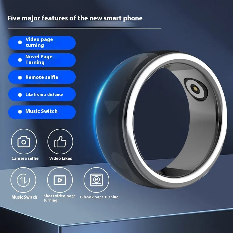 Popular New Smart Ring Portable Bluetooth Selfie Stick Brush Video Novel Flip Wireless Digital Ring