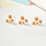 Flower Shaped Ear Stud Charms For Jewelry Making Supplies