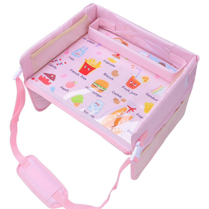Car baby safety seat tray child car storage table