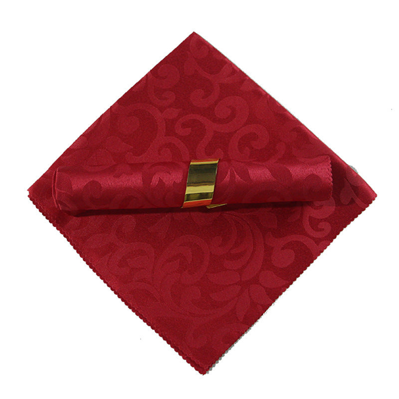 Square Folding Fabric Tablecloth Decorative Embroidery