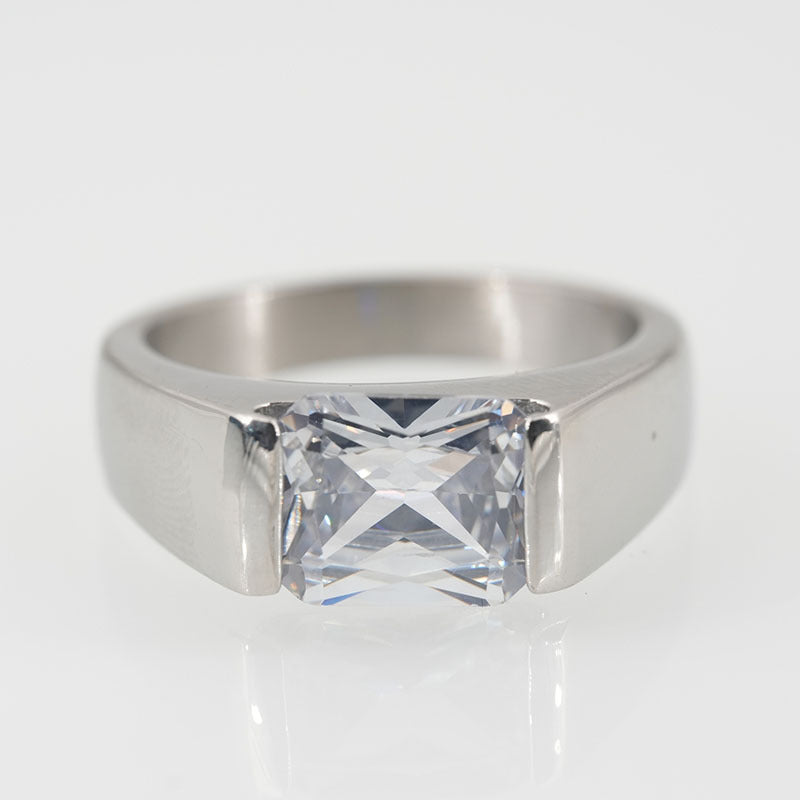 European And American Couple Inner Ring Brushed Ring