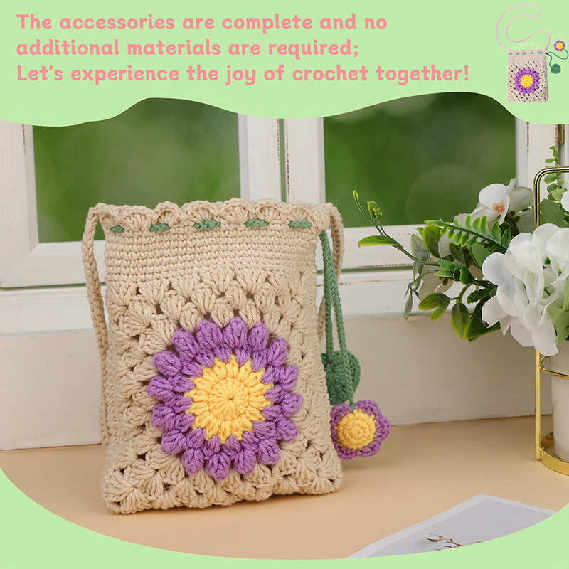Crochet Hand Knitting Portable Knitting Bag