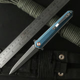 Outdoor Multifunctional Portable Folding Knife Hardware Tools Climbing Camping Survival Linen Handle