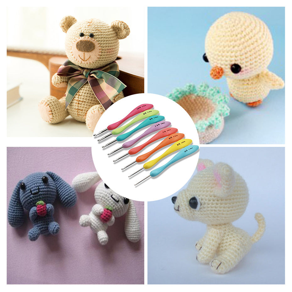 Crochet Set Knitting Tools Sweater Needle Soft Handle