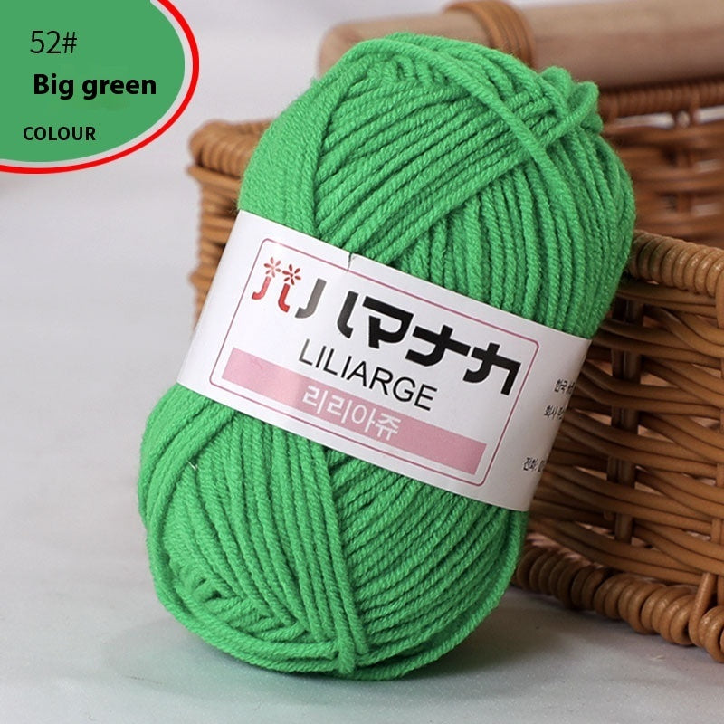 4-Strand Milk Cotton Thread Doll Crochet Knitting Wire Balls