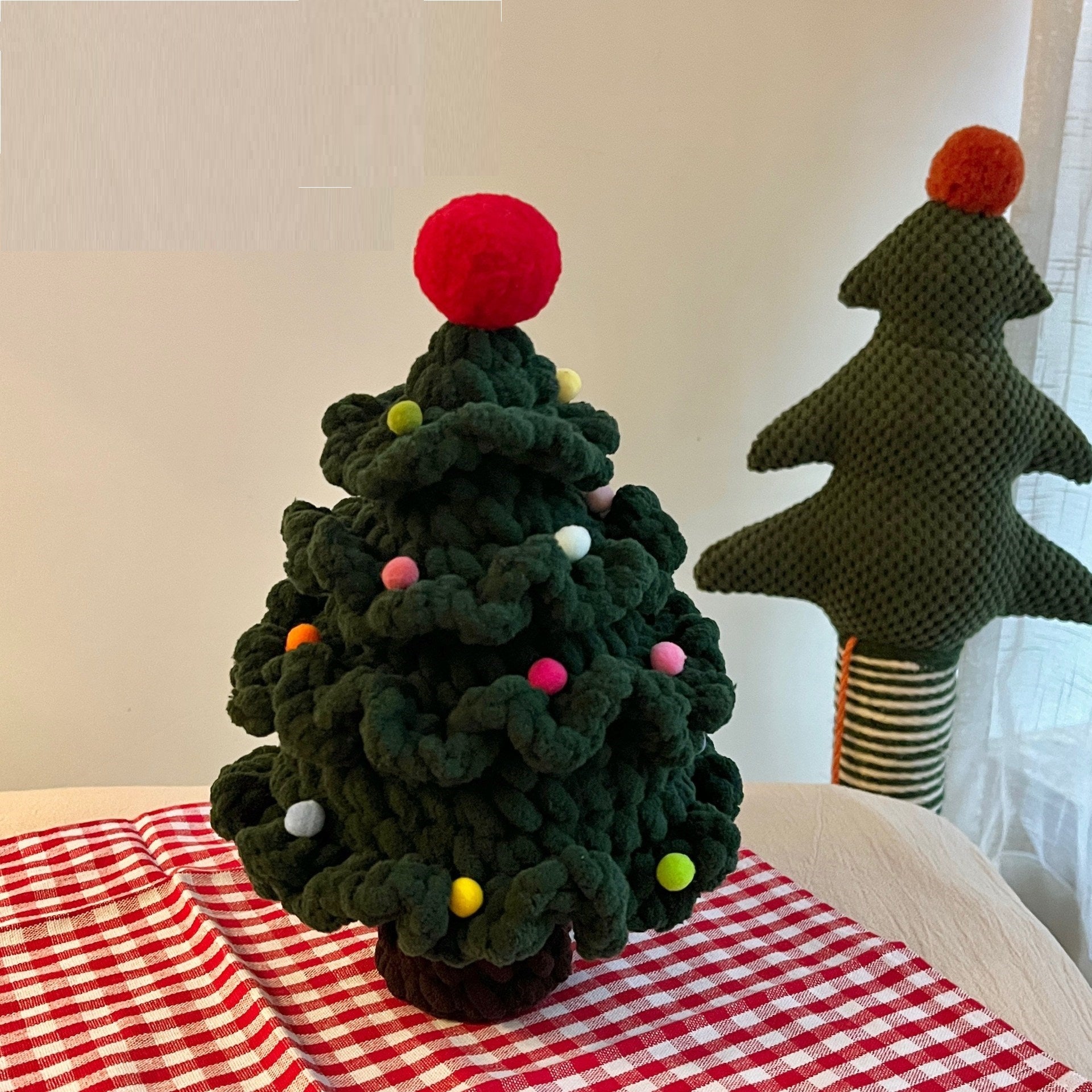 Crochet Creative Knitting Christmas Tree Festival Atmosphere Props