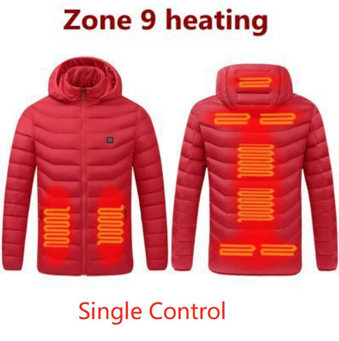 Winter Smart Cotton Men Jacket With USB Charging Function