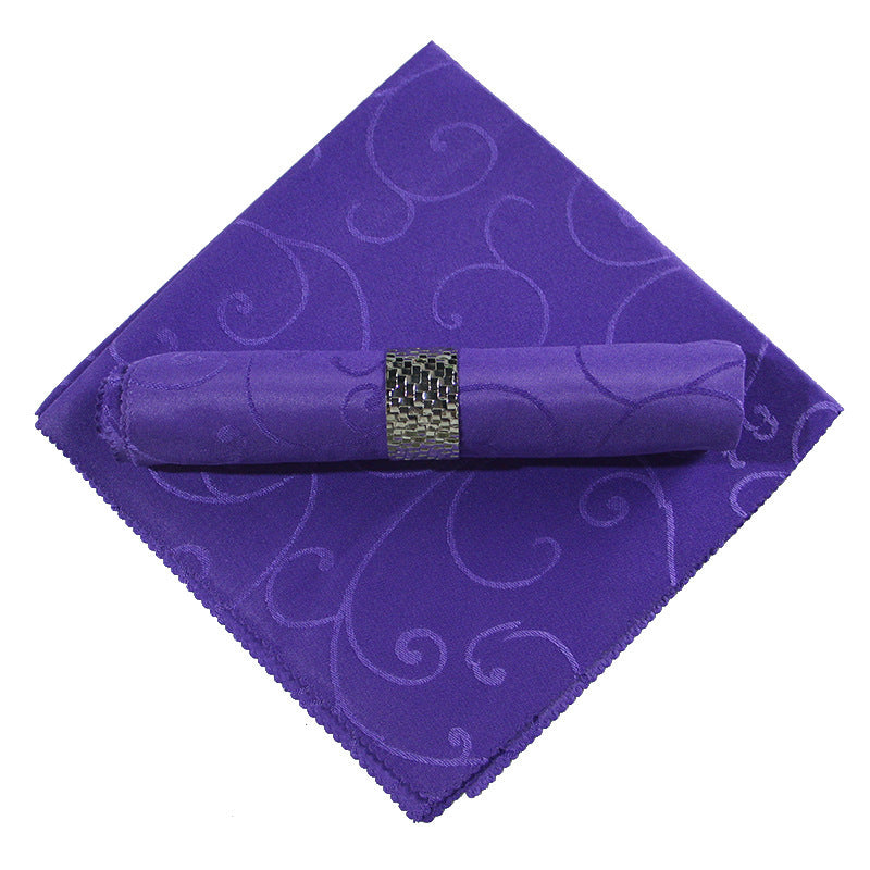 Square Folding Fabric Tablecloth Decorative Embroidery