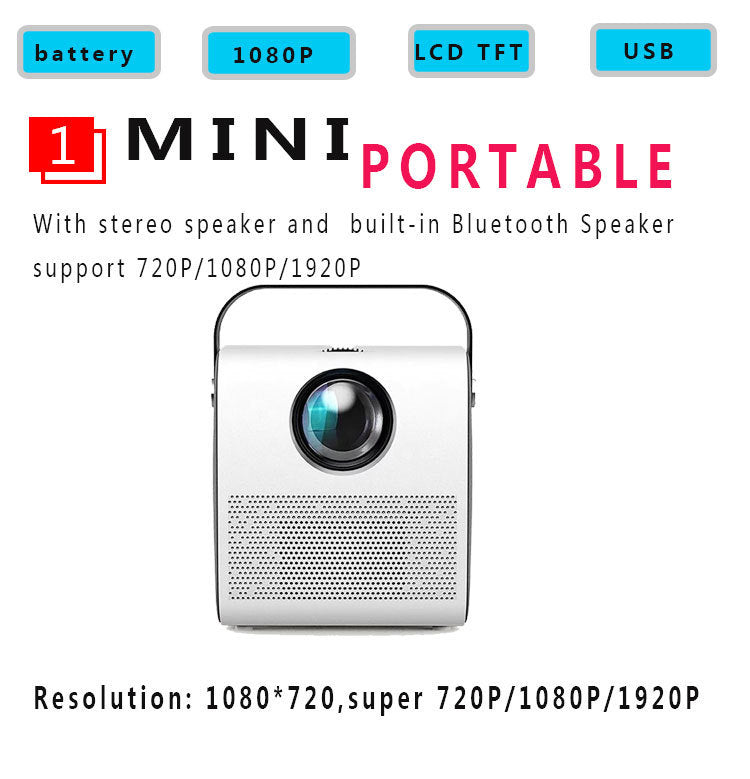 1080P HD Portable Projector
