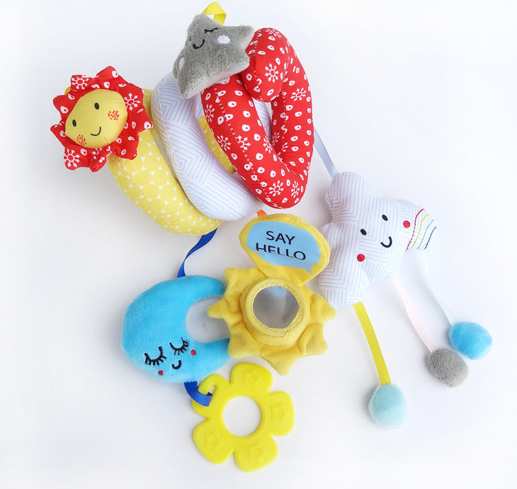 Baby Rattle Toy Star Moon Stroller Pendant