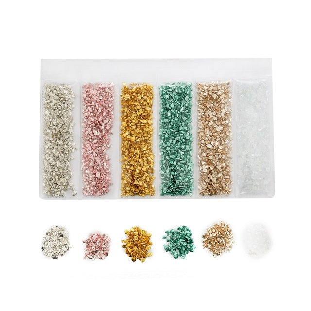 Crushed Glass Stone Resin Filler Crystal Jewelry